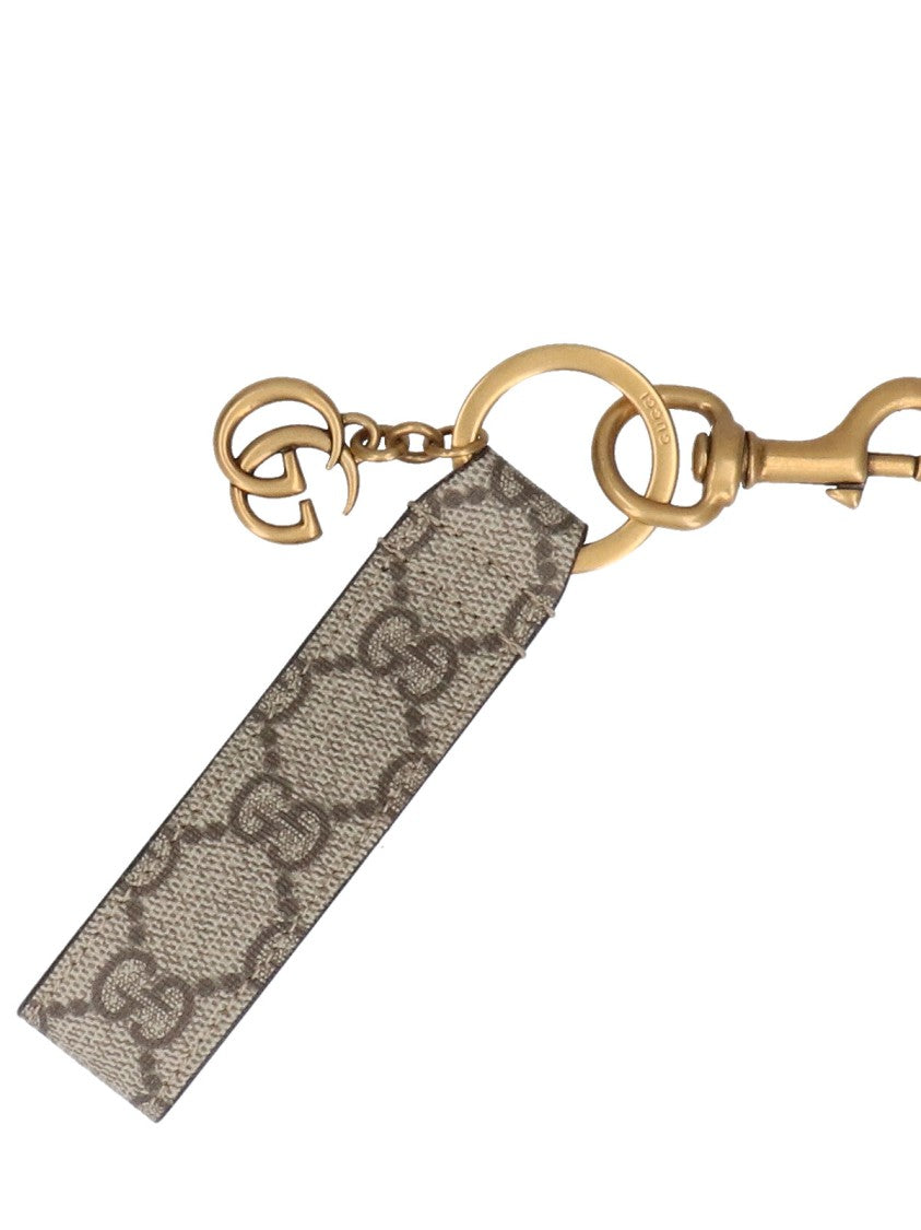 Gucci "Ophidia" Keychain – Beige