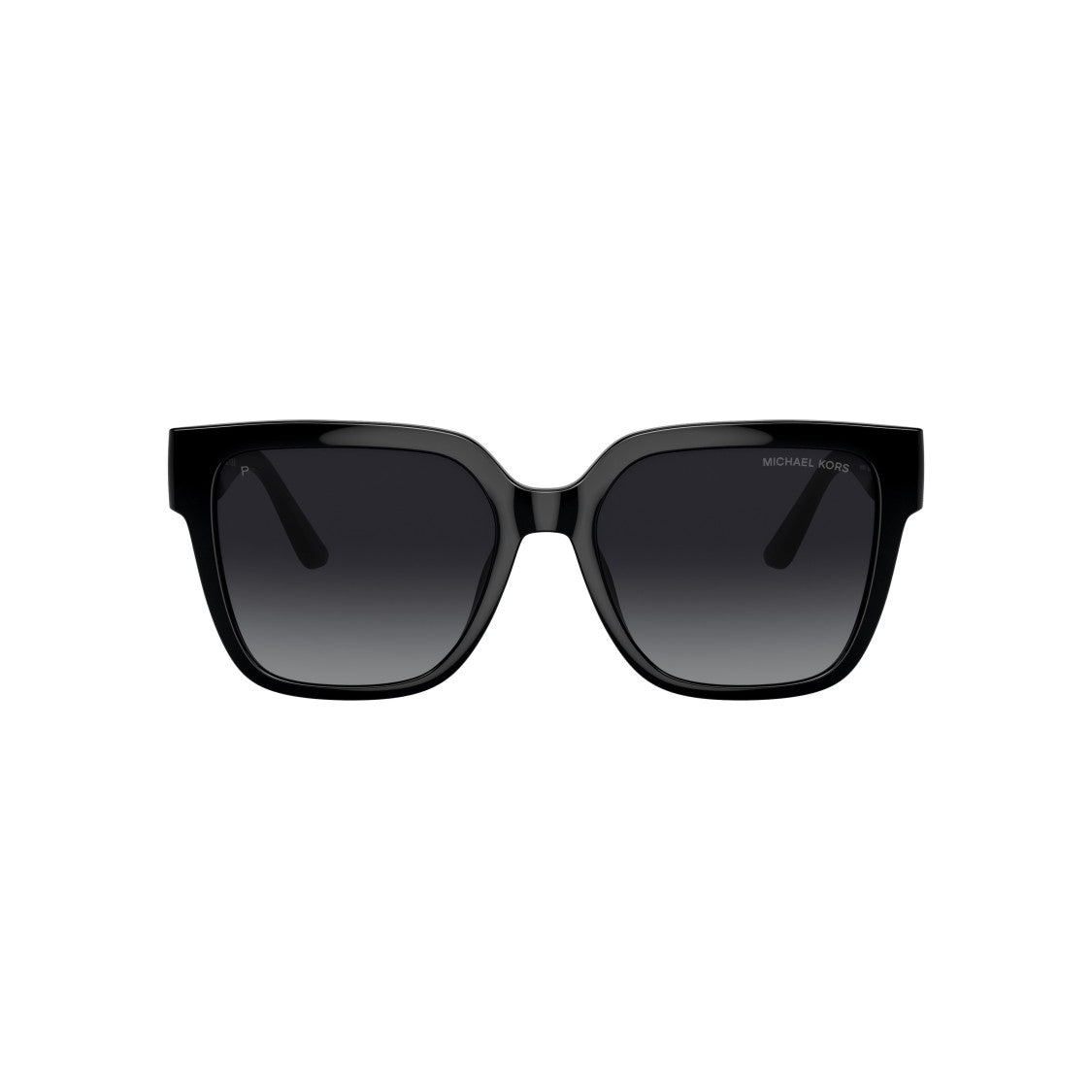 Michael Kors 0Mk2170u Oversized Square Sunglasses In Glossy Black With Gradient Lenses