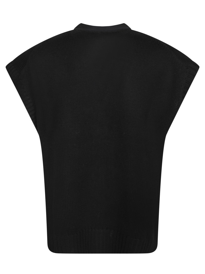 Fabiana Filippi V-Neck Cardigan With Ribbed Knit