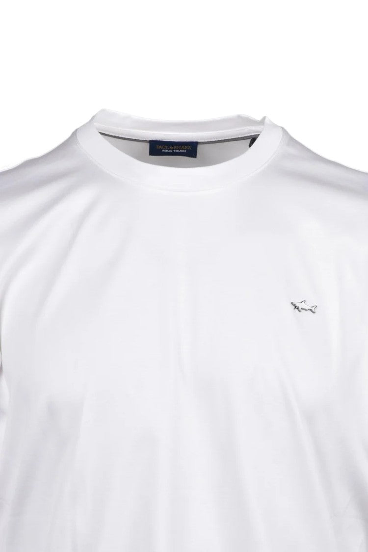 Paul & Shark White Cotton T-Shirt