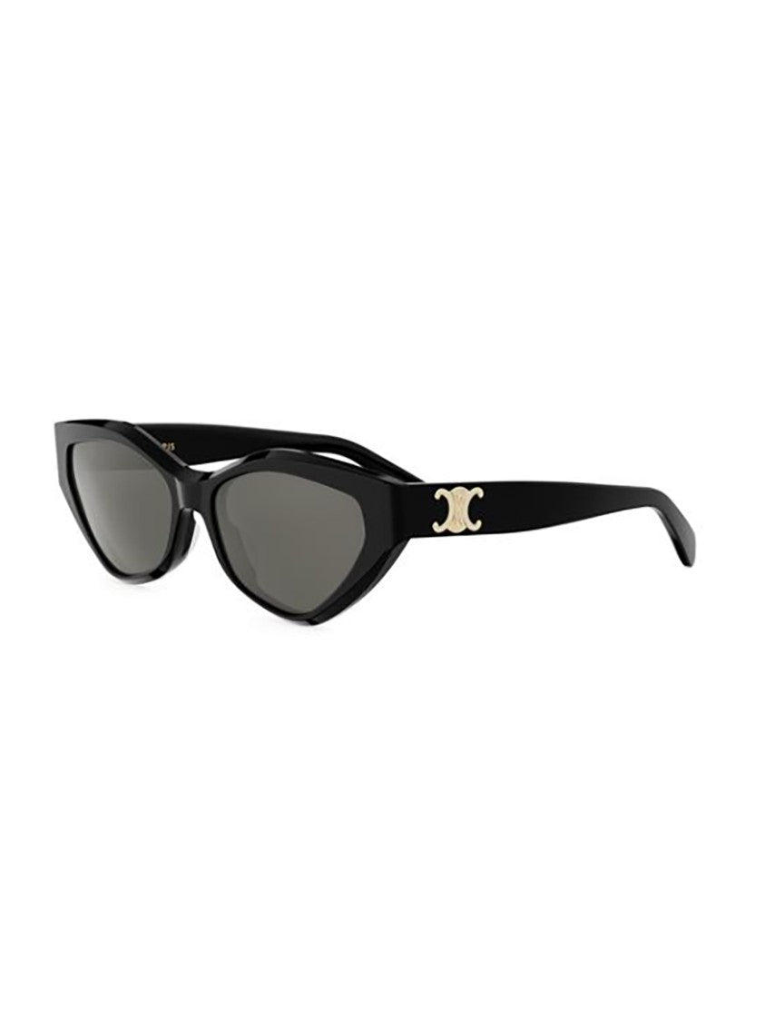 Celine Black Cl40323u Glossy Cat-Eye Sunglasses