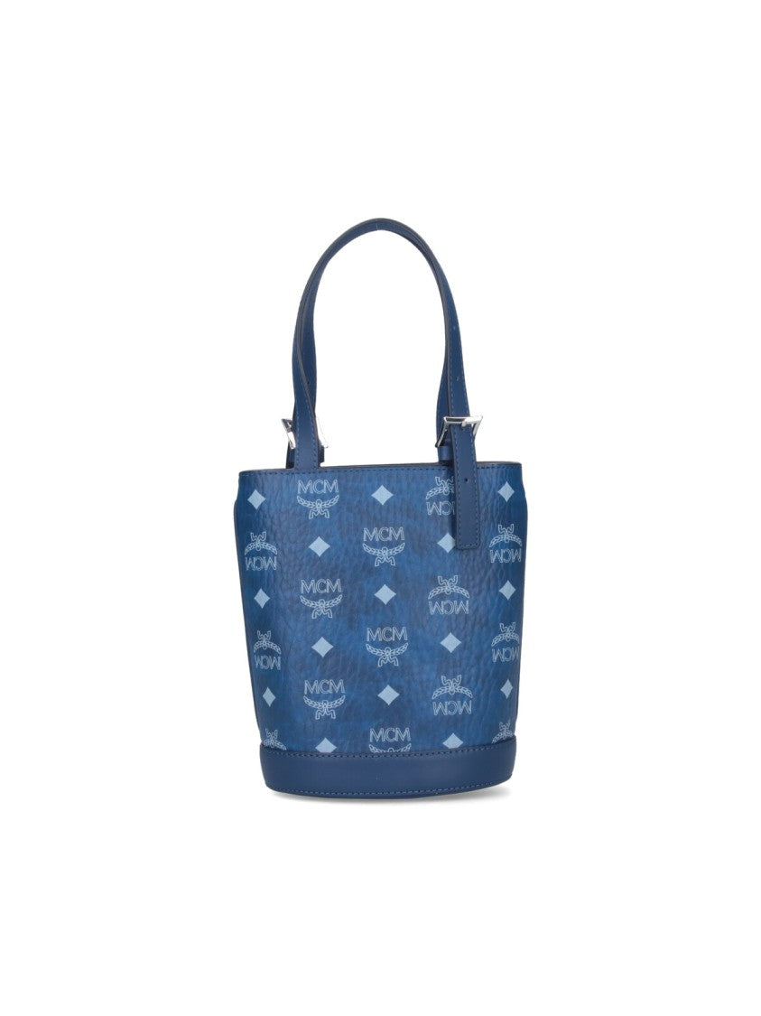 Mcm Bucket Bag "Aren" – Blue