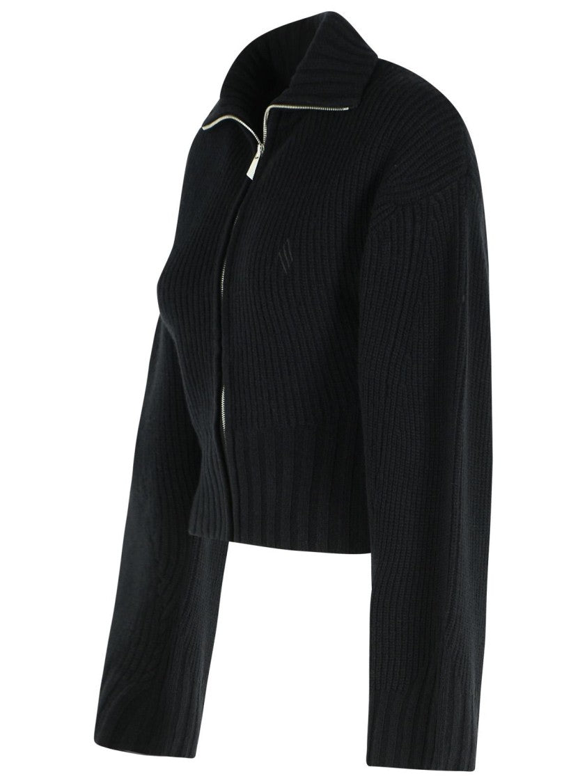 The Attico Black Wool And Cashmere Sweater