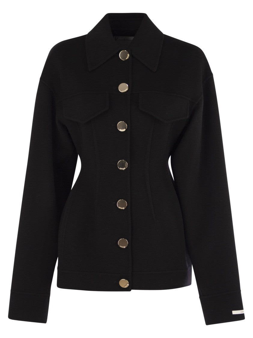 Sportmax Egeo - Tight-Fitting Wool Caban