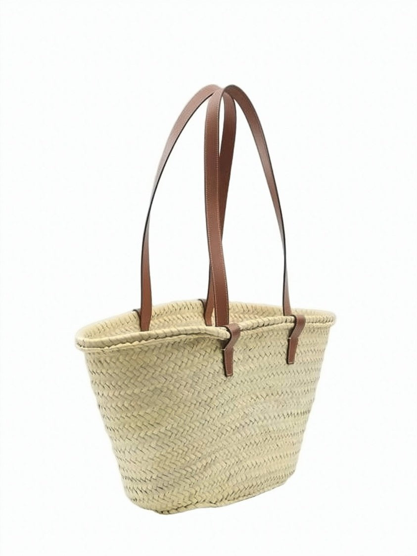 Celine Woven Raffia Tote Bag