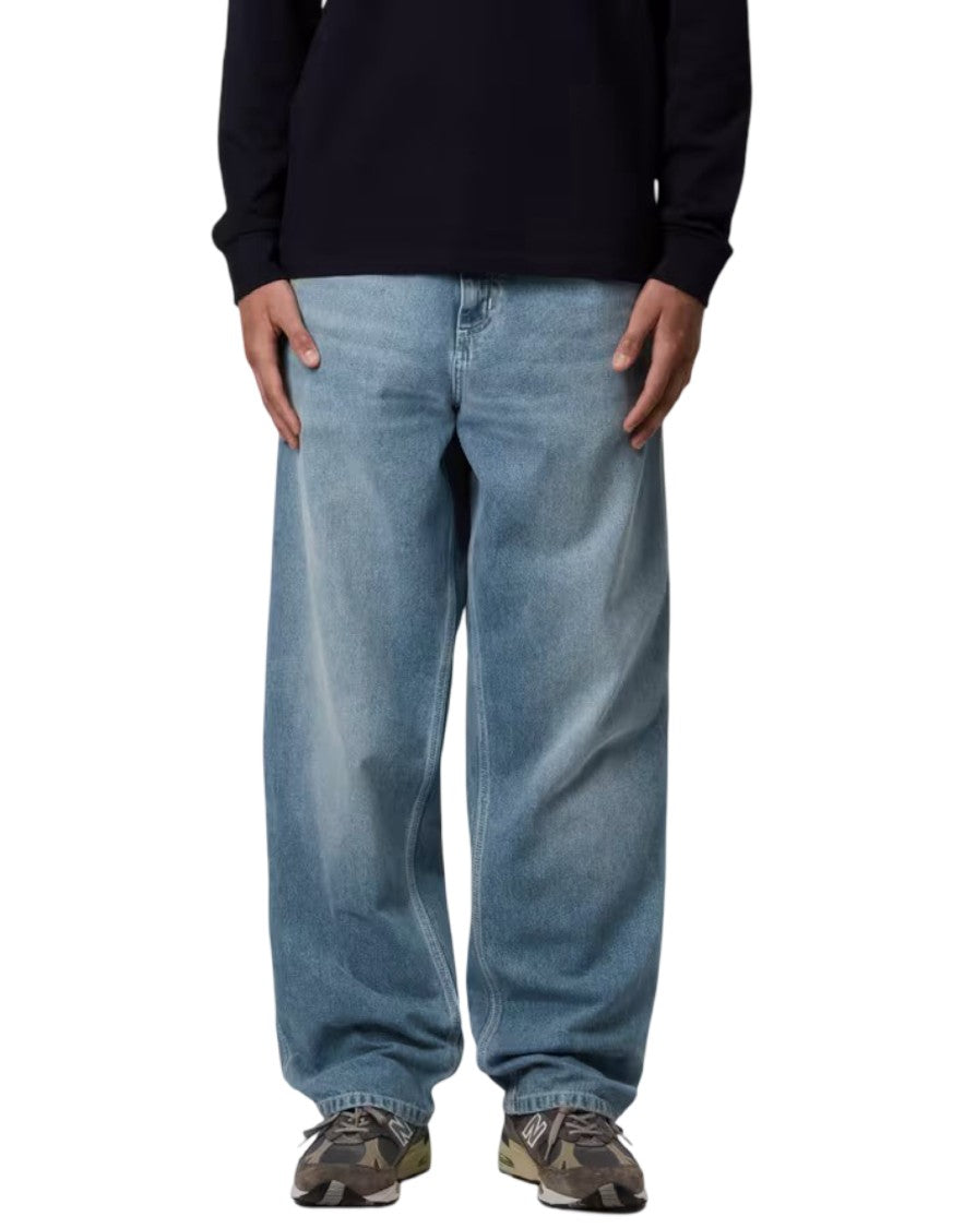 Carhartt Wip Relaxed Fit Light Blue Denim Pants
