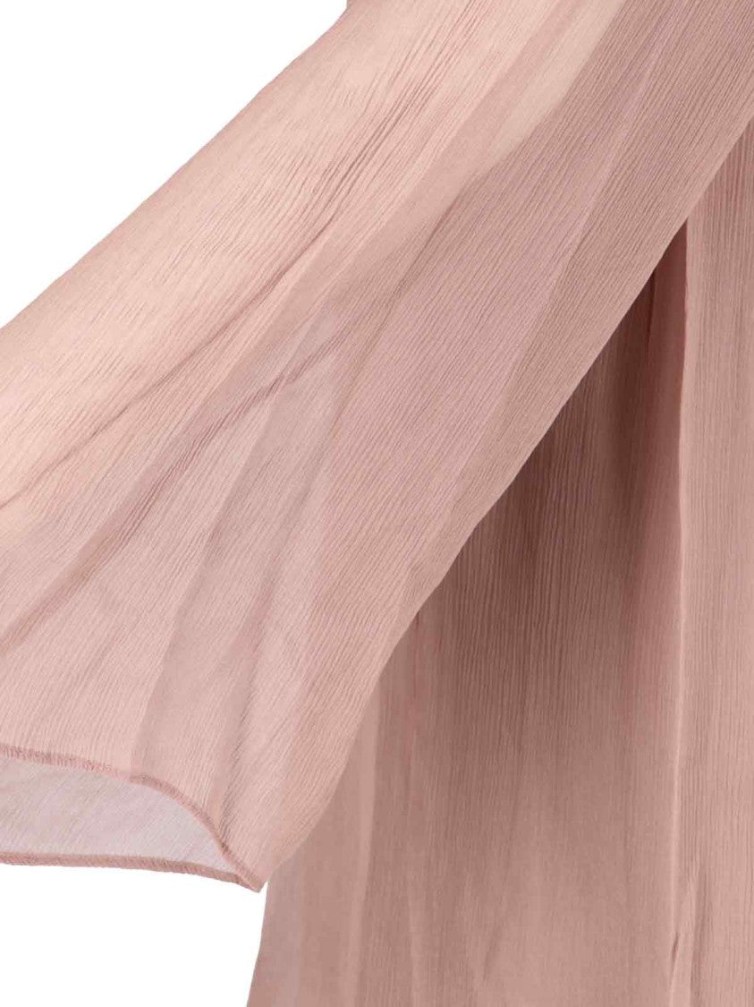 Staud Asymmetrical Mini Chiffon Dress With Front Cut-Out