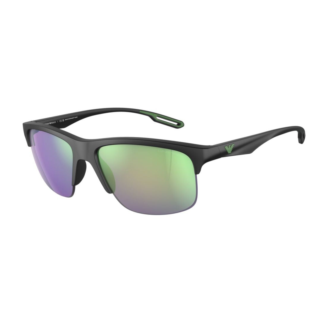 Emporio Armani 4188U Sole Semi-Rimless Black Sunglasses With Gradient Lenses