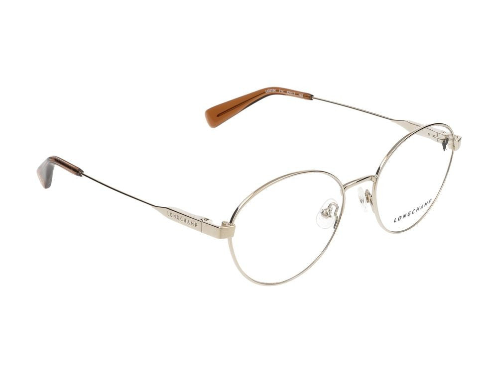 Longchamp Gold Lo2154 Metal Round Eyeglasses