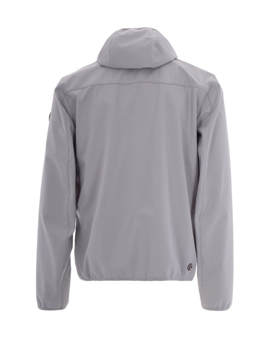Colmar Softshell Casual Jacket With Fixed Hood And Zippered Pockets
