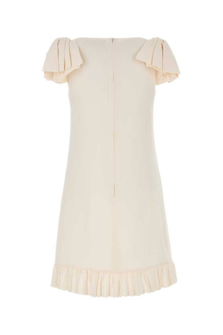Valentino Garavani Ivory Wool Blend Dress