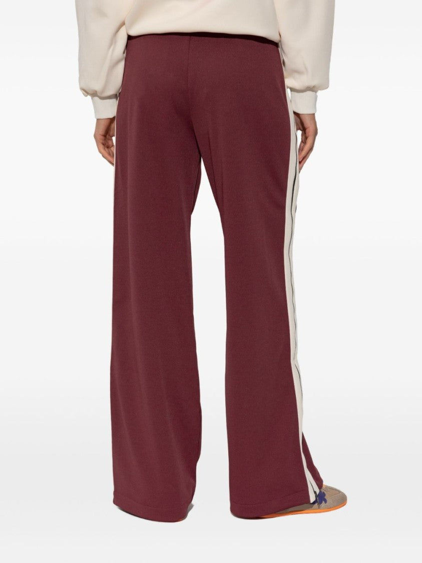 Palm Angels High-Waisted Bordeaux Trousers