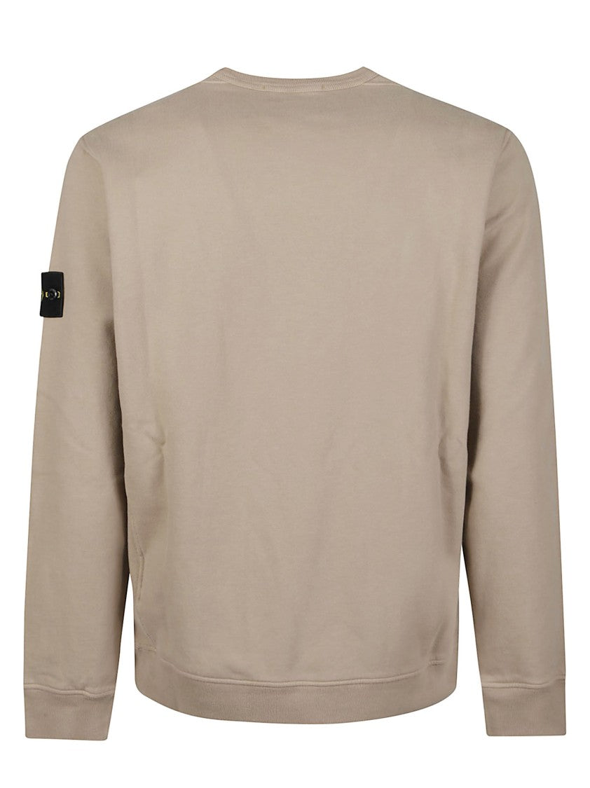 Stone Island Minimalist Sleeve Patch Cotton Sweatshirt