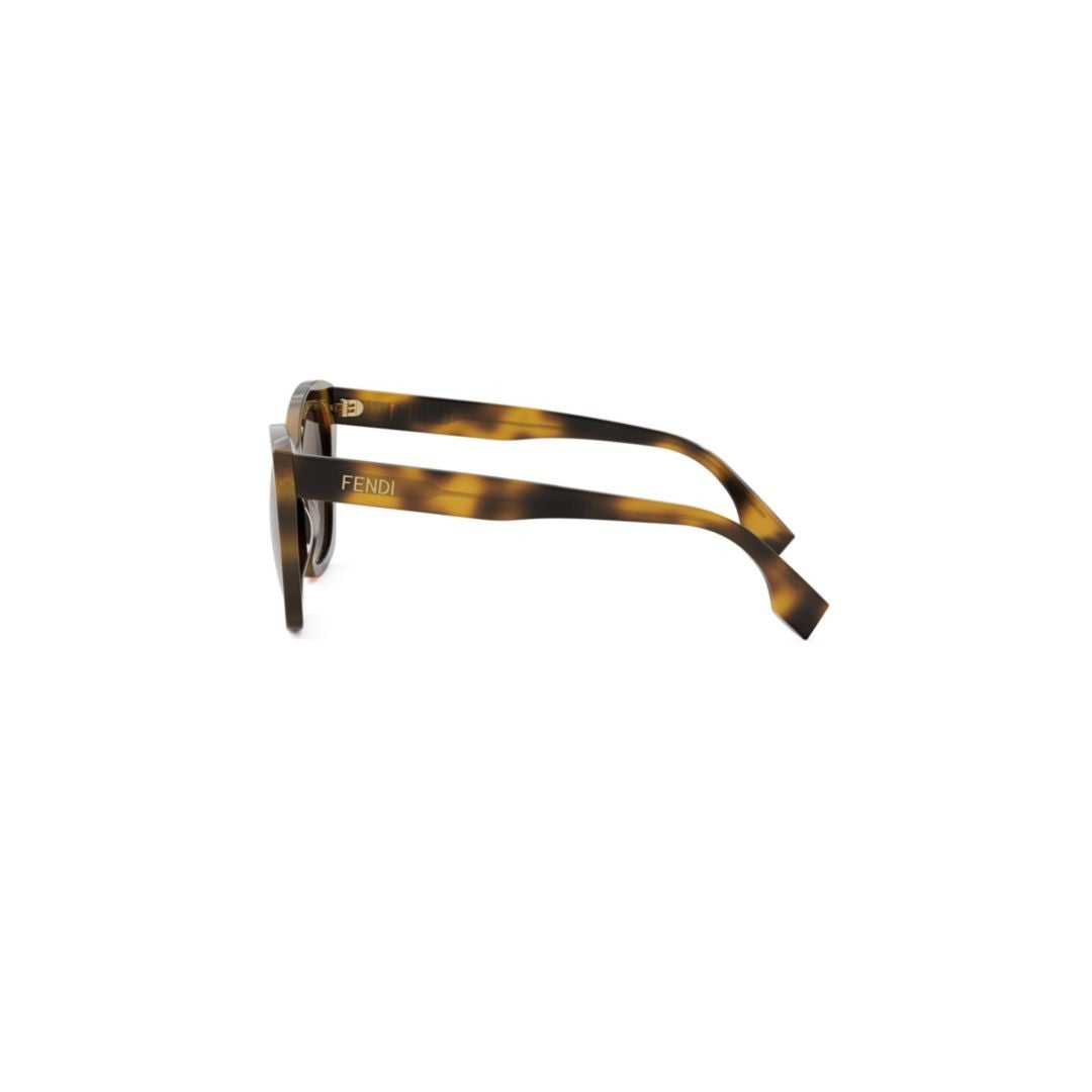 Fendi Fe40151i Oversized Square Frame Tortoiseshell Sunglasses