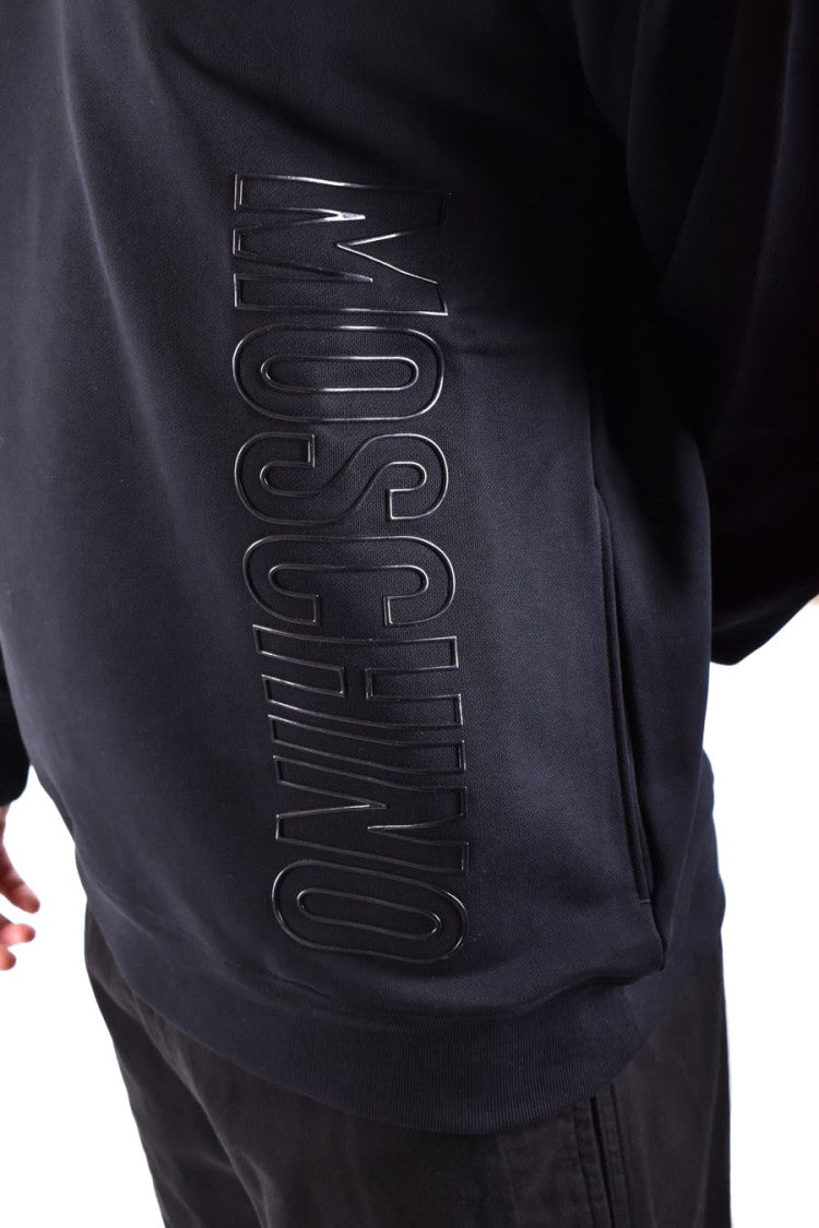 Moschino Classic Hooded Sweatshirt With Embossed Logo Detail