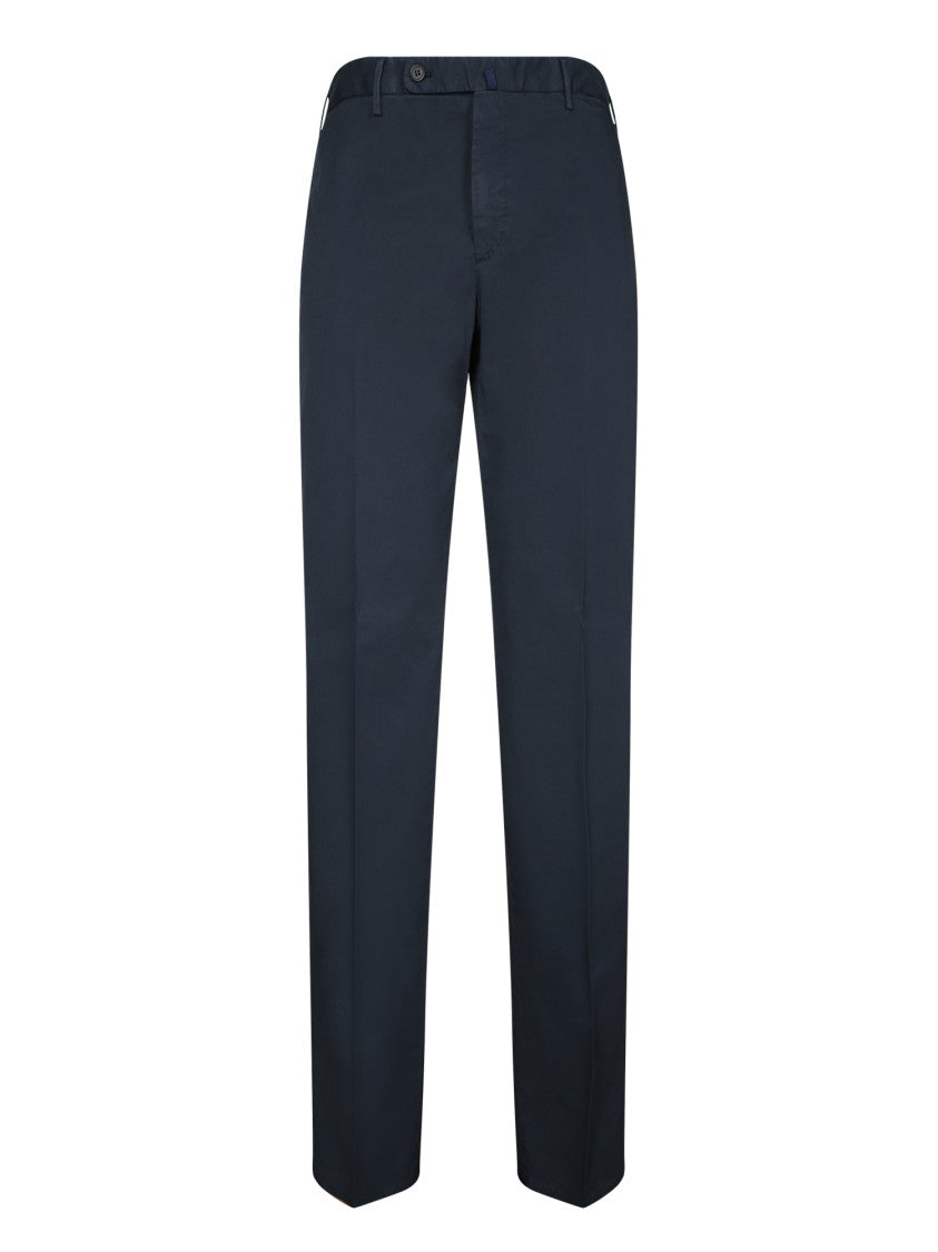 Incotex Tailored Blue Trousers With Smooth Finish