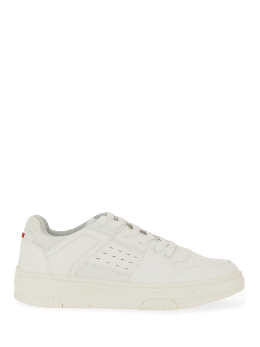 Hugo Low-Top Sneakers With Perforated Design And Textured Sole