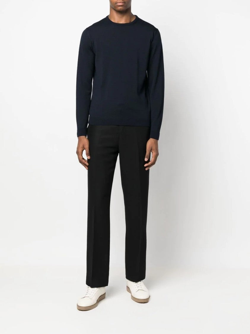 Roberto Collina Fine Knit Merino Wool Crewneck Sweater