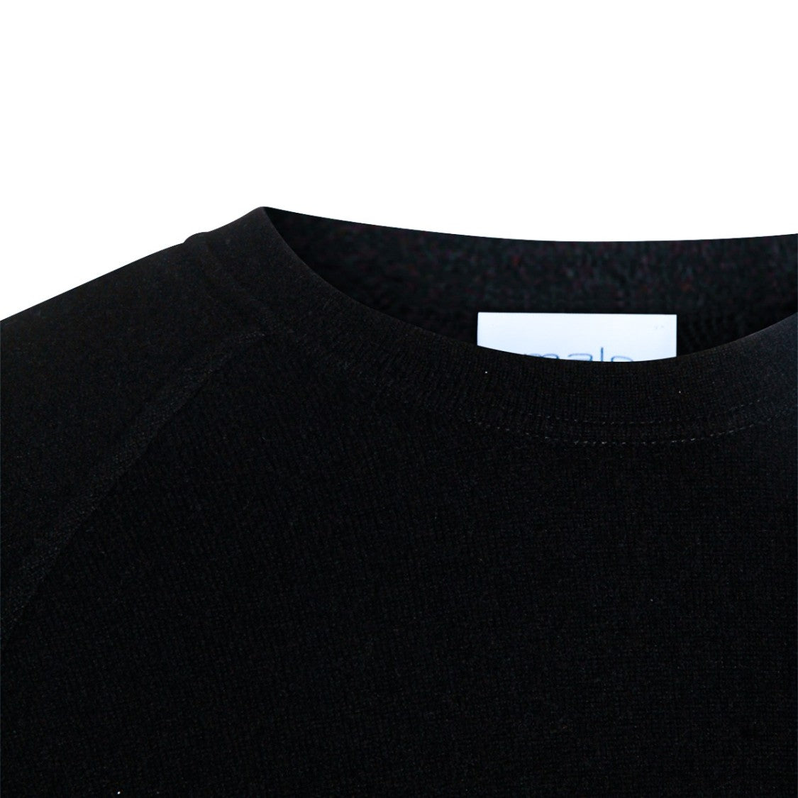 Malo Deep Blue Knit Sweater With Round Neckline