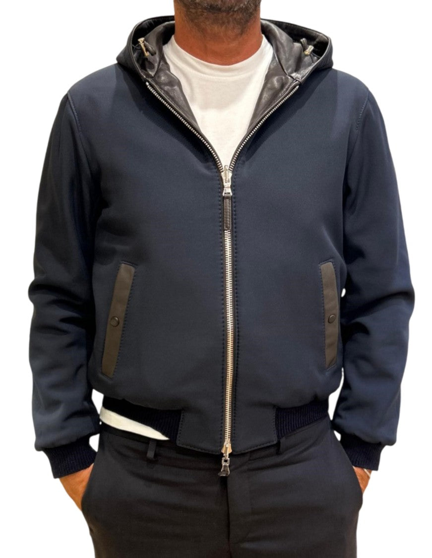 The Jack Leathers Hooded Jacket With Front Zipper