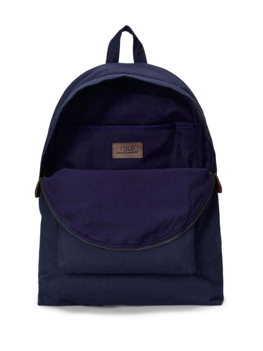 Polo Ralph Lauren Classic Cotton Backpack With Embroidered Detail