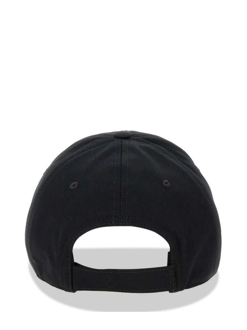 Marni Black Baseball Hat With Structured Crown