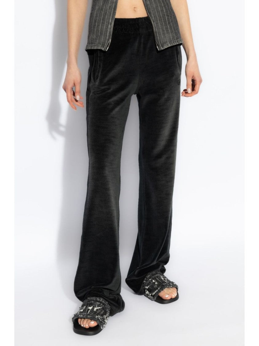 Diesel Velvety Trousers With Elastic Waistband