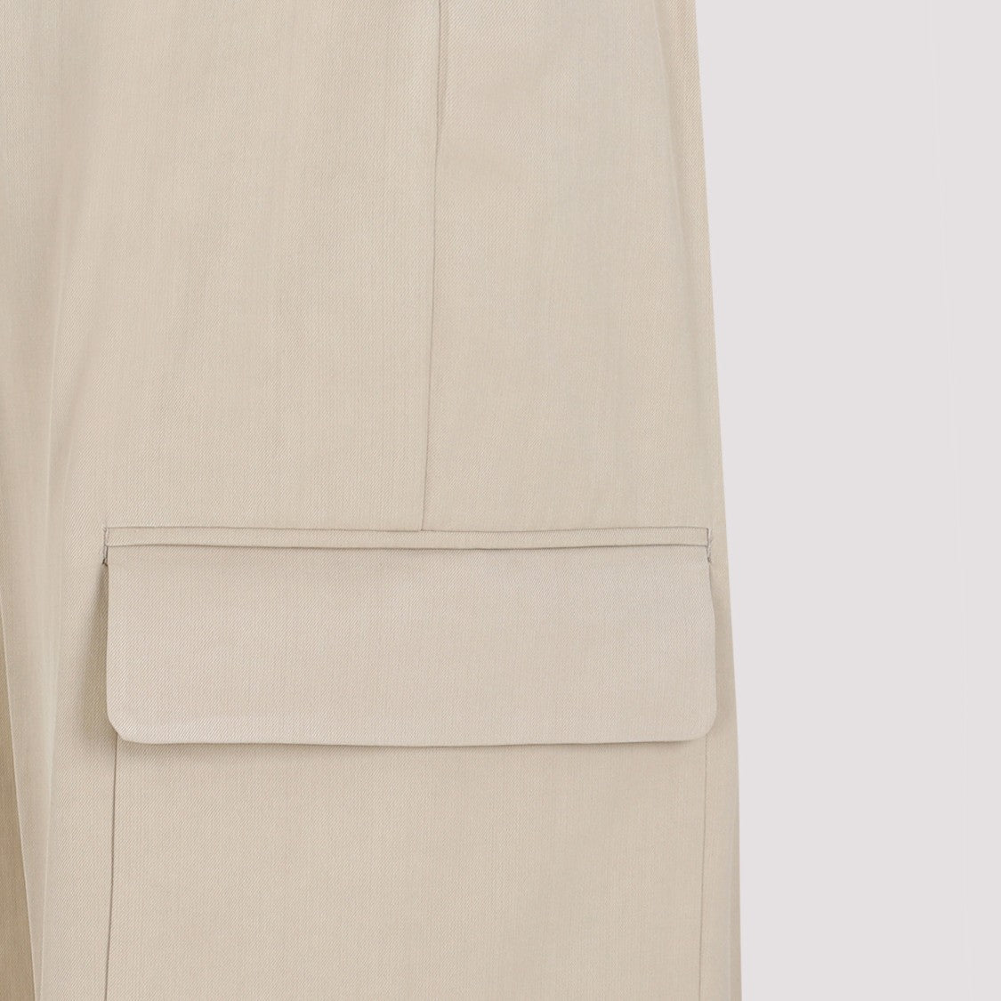 Sportmax Jacopo Cargo Beige Viscose Pants