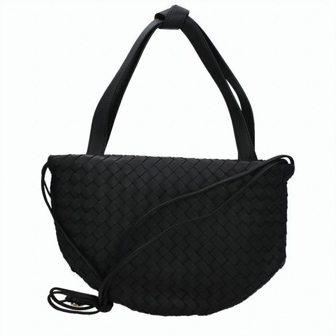 Bottega Veneta Woven Calf Leather Shoulder Bag With Gold-Tone Accent