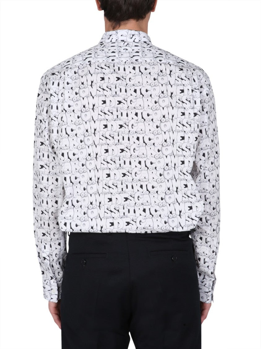 Comme Des Garçons X Kaws Print Shirt