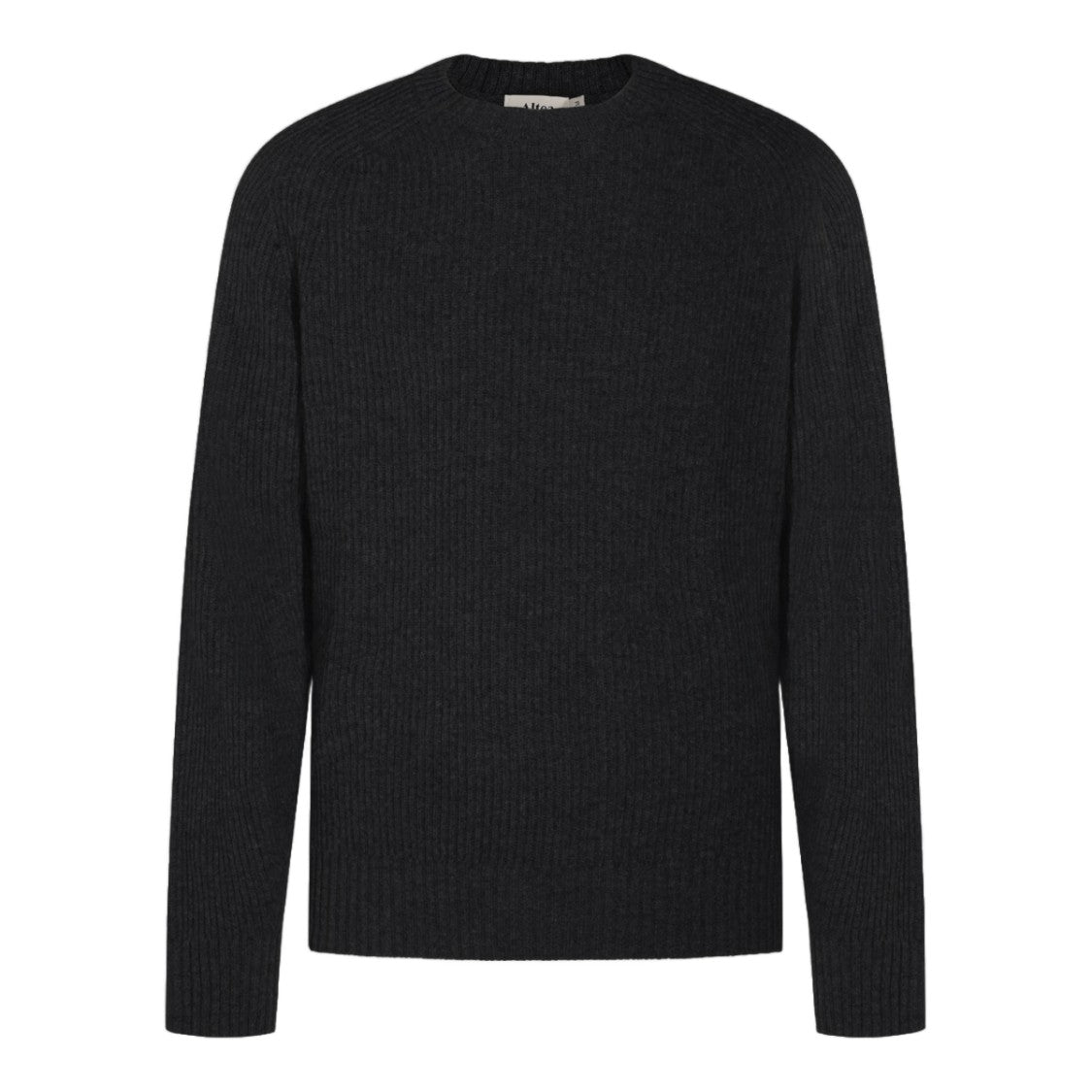 Altea Ribbed Knit Long-Sleeve Sweater With Crew Neckline