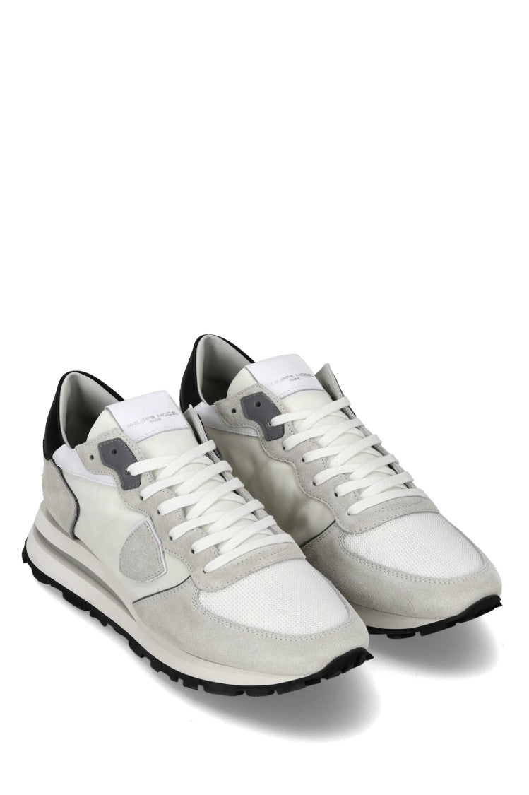 Philippe Model Tropez Suede Nylon Black Trim Sneakers