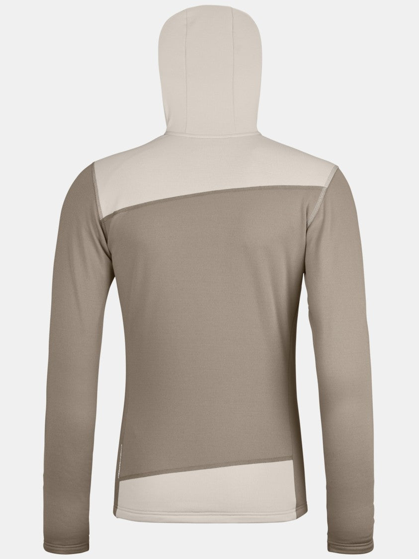 Ortovox Beige Fleece Light Hoody Two Tone Hoodie