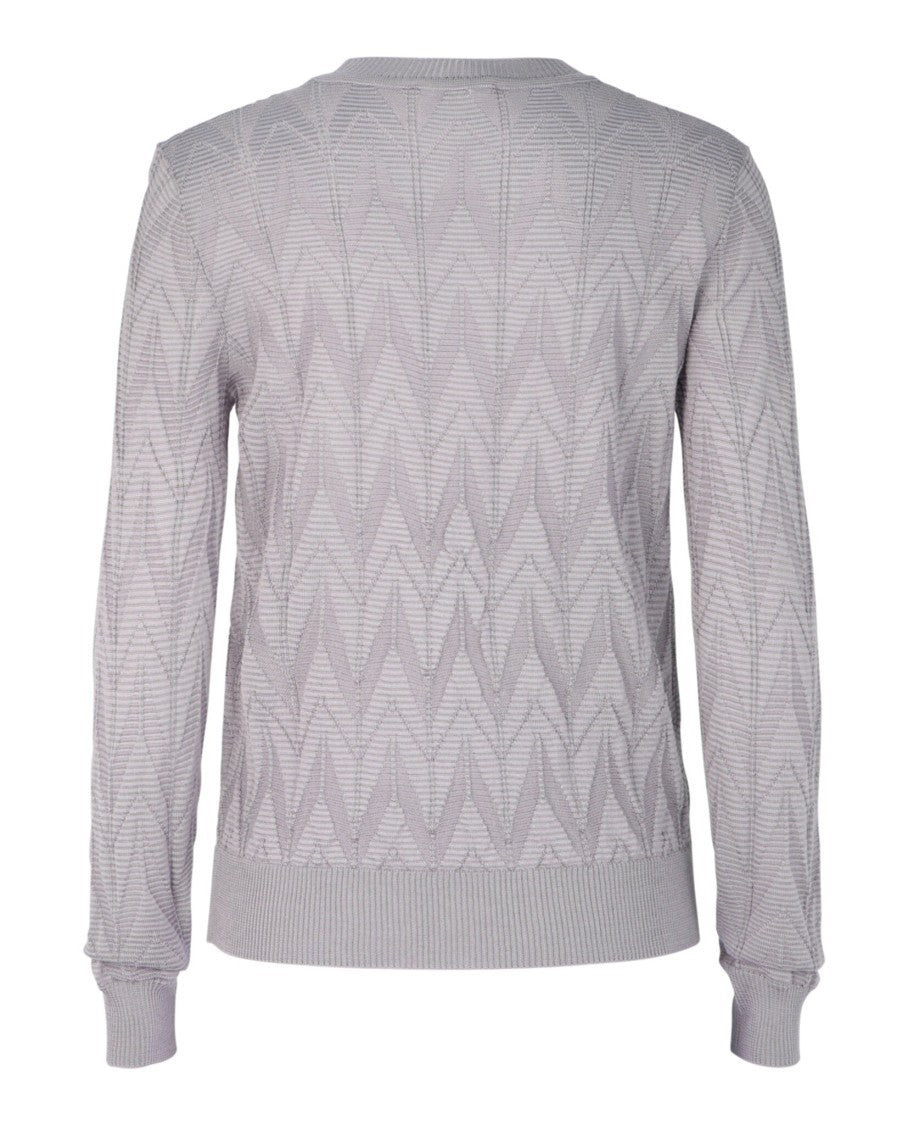 M Missoni Zigzag Crewneck Sweater