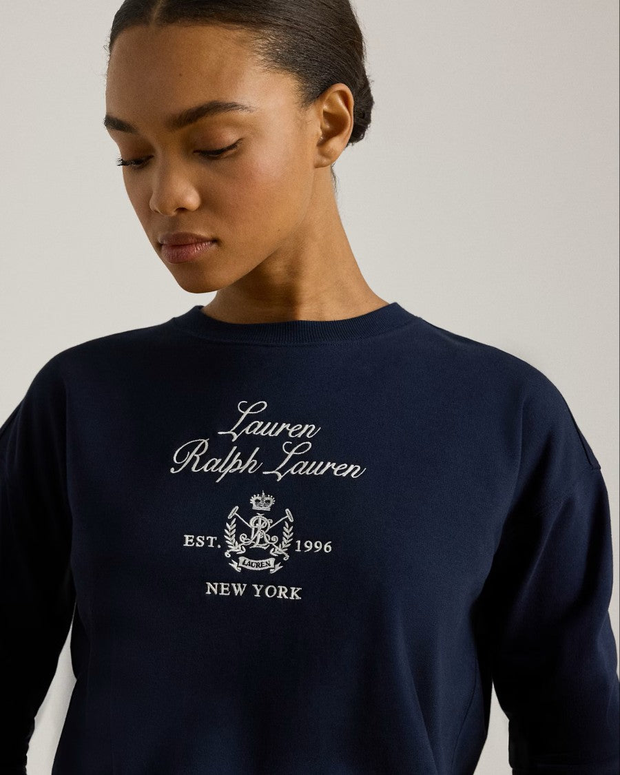 Lauren Ralph Lauren Navy Blue Kappy Recycled Sweatshirt