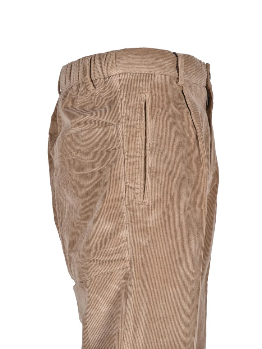 Out/Fit White Corduroy Cotton-Blend Pants