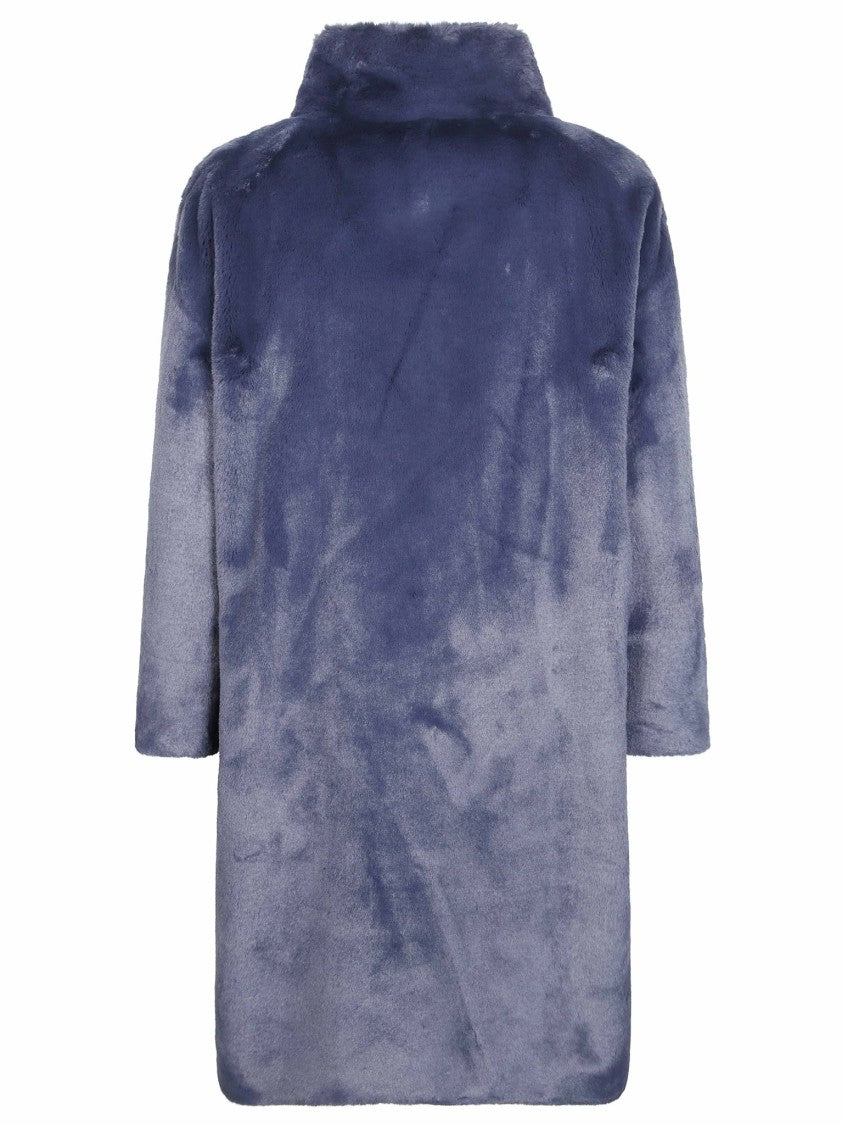 Herno Plush High Collar Long Coat
