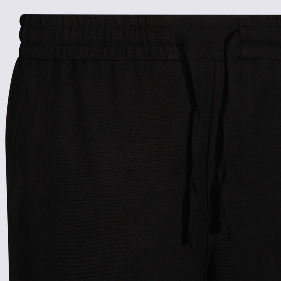 Ami Paris Straight-Leg Trousers With Adjustable Waistband And Metallic Detail