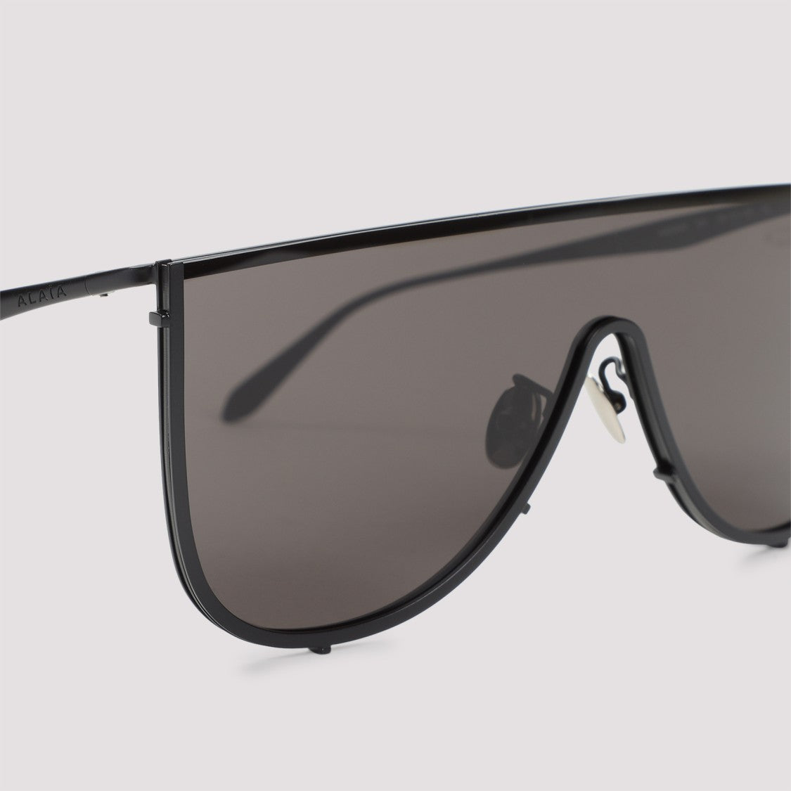 Alaïa Oversized Shield Sunglasses With Metal Frame