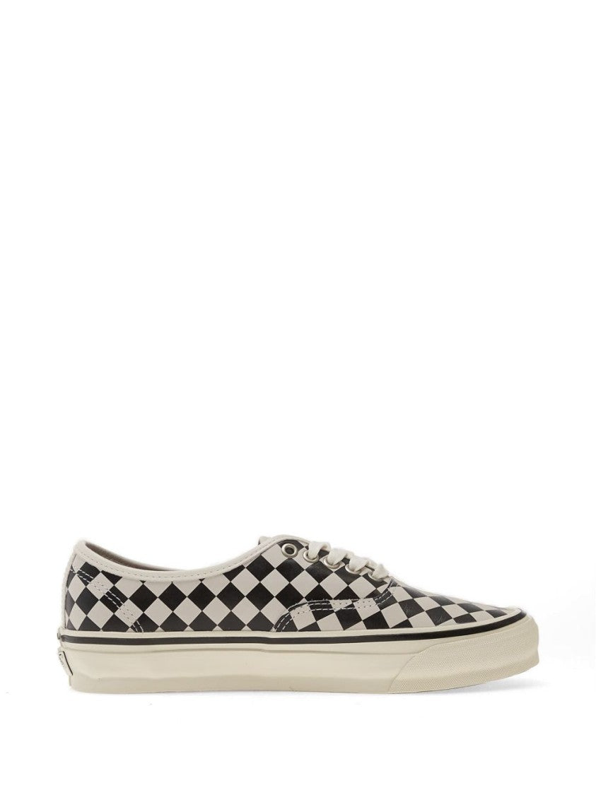 Vans Checkered Canvas Low-Top Sneakers With Lace-Up Fastening