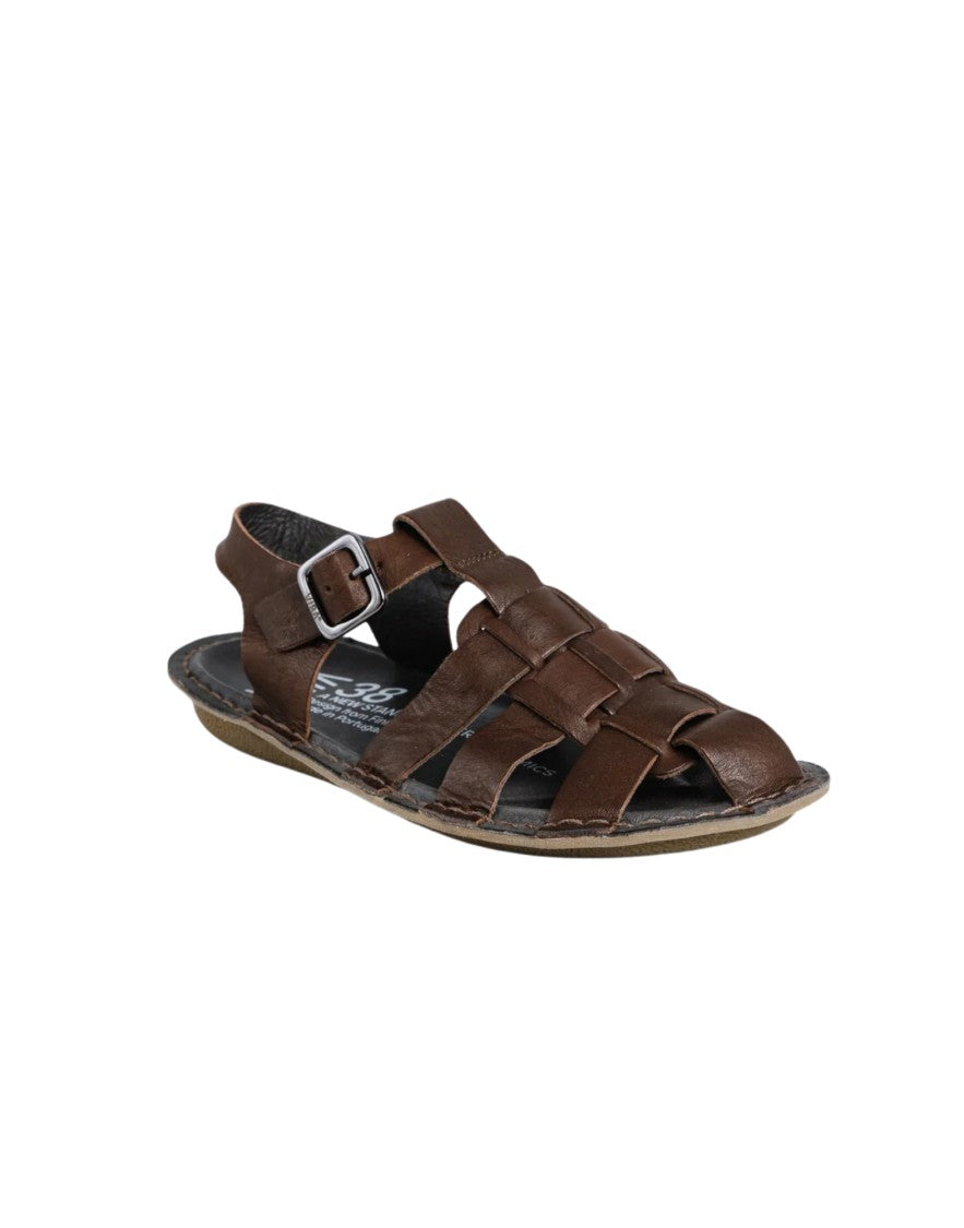Vibae Capri Leather Cocoa Brown Unisex Sandals
