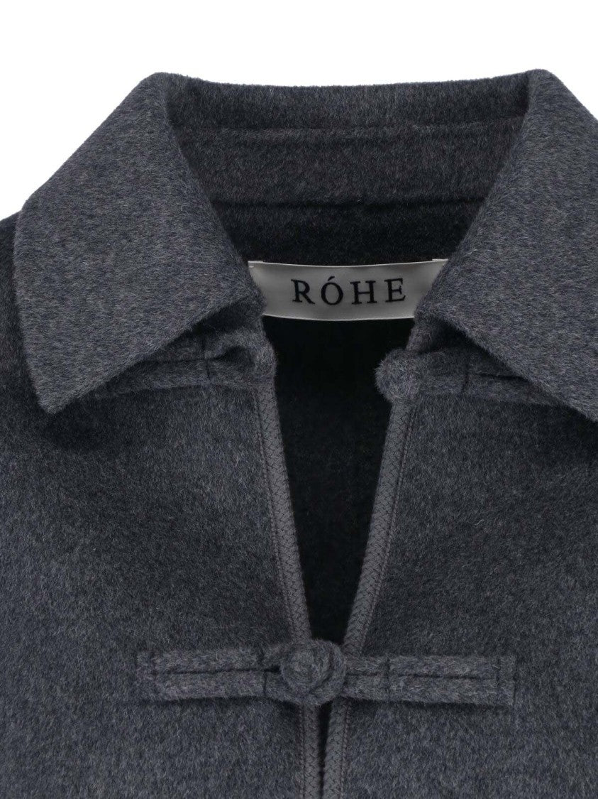 Róhe Pankou Pointed Collar Wool-Blend Jacket