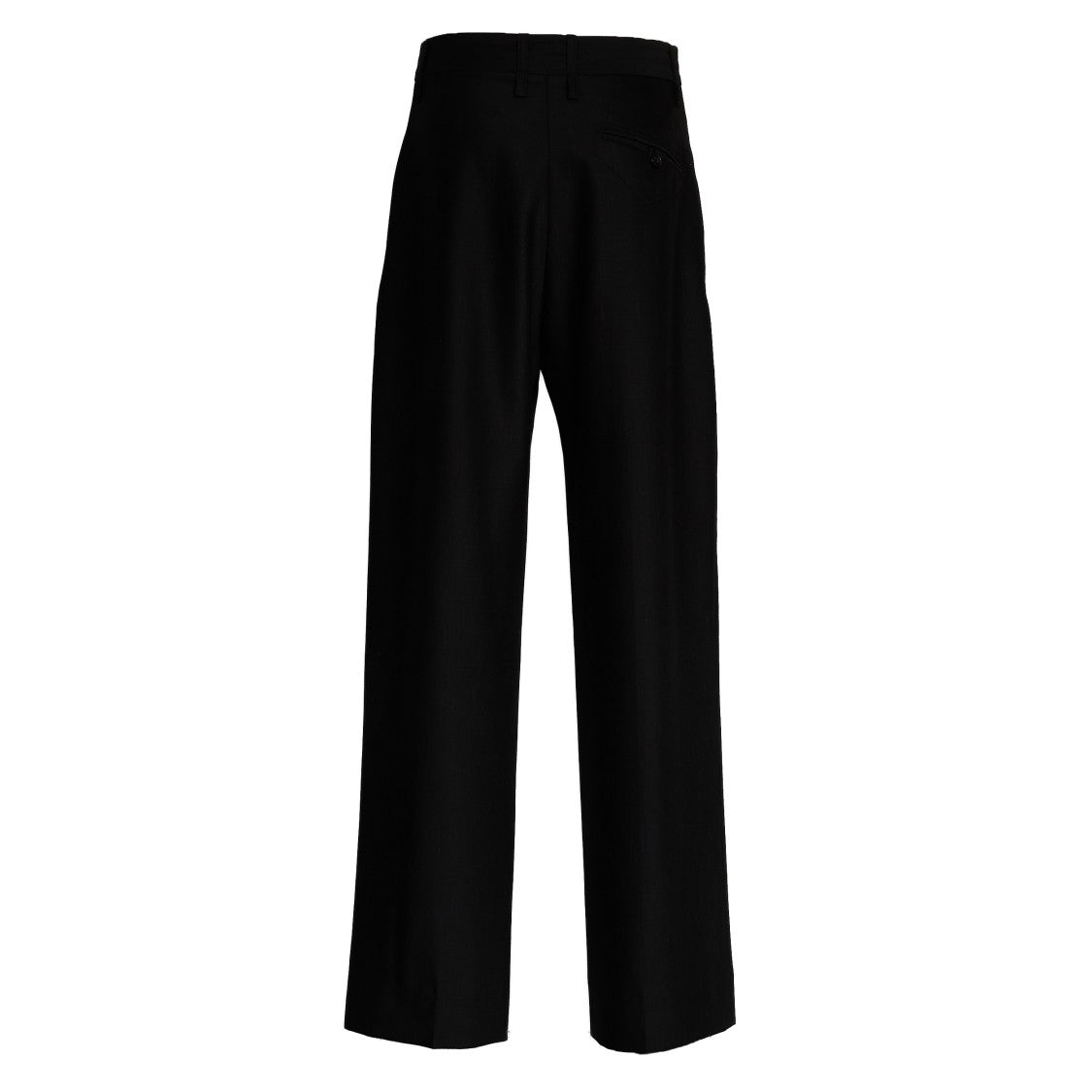Victoria Beckham Mid Rise Relaxed Curved Straight Leg Pants