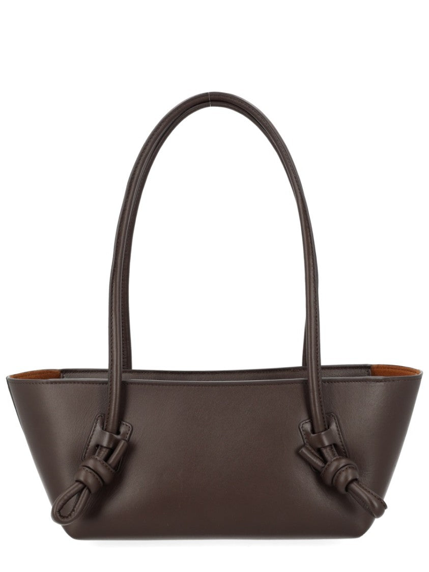 Hereu Fleca Calf Leather Knotted Shoulder Bag