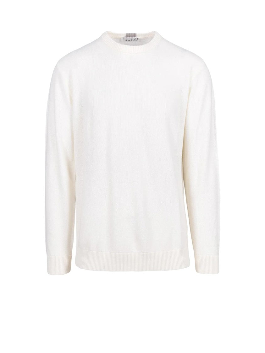 Cashmere Company P. Crew Neck Sweater In Extrafine Merino Wool