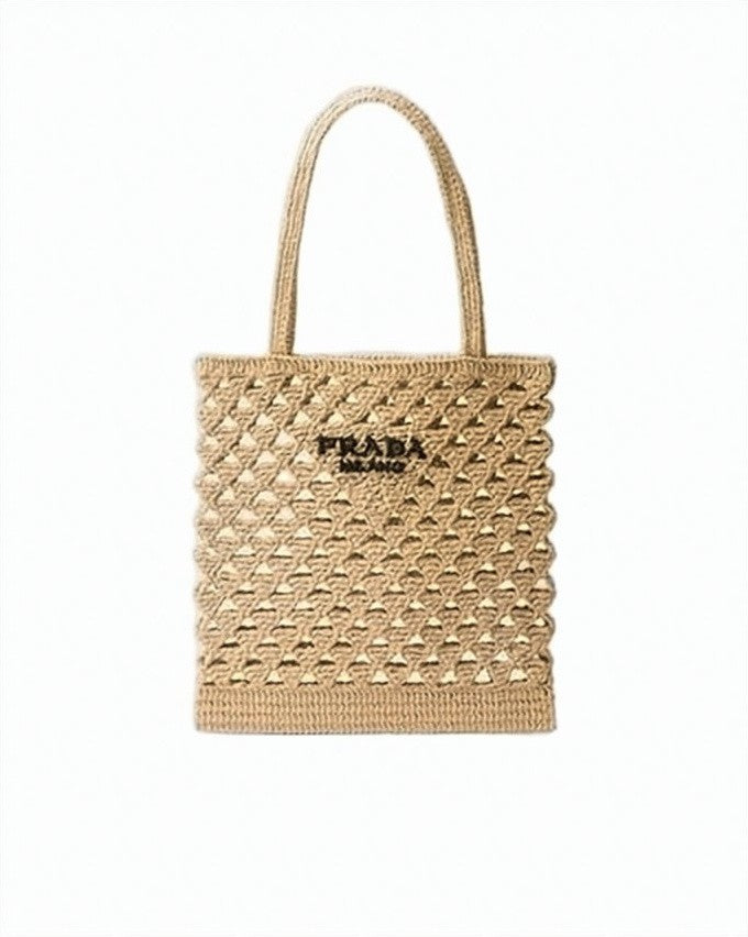 Prada Artisanal Woven Tote Bag