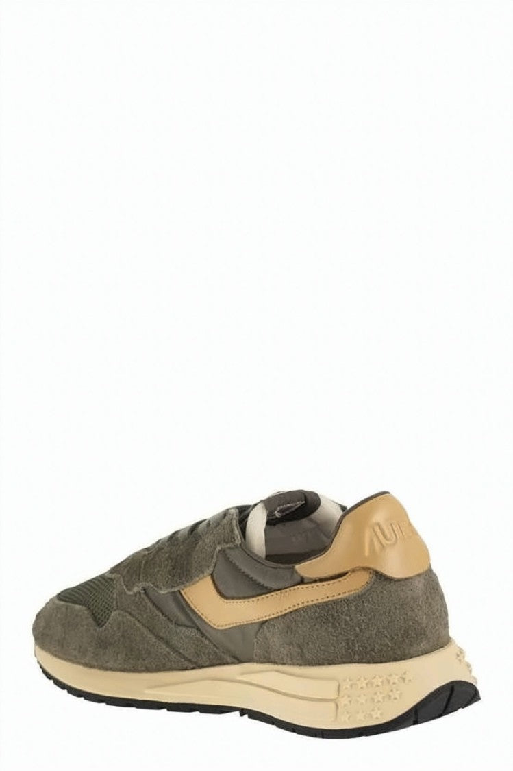Autry Layered Low-Top Sneakers In Suede