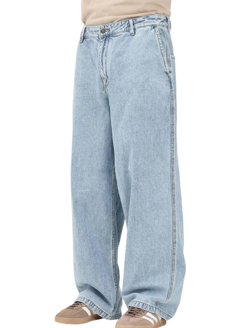 Armani Exchange Light Blue Five-Pocket Straight-Leg Jeans