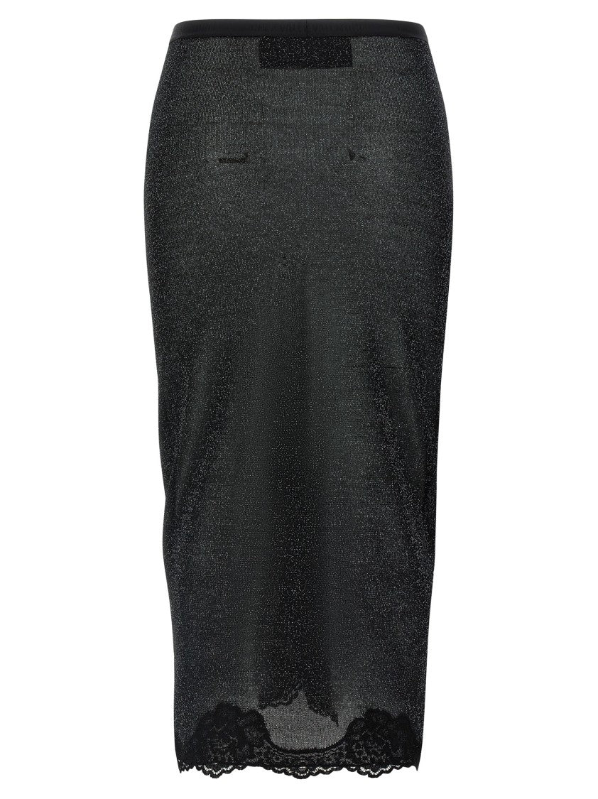 Valentino Garavani Lurex Knit Skirt