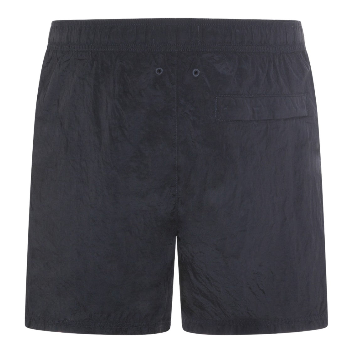 Stone Island Minimalistic Black Shorts With Textured Fabric